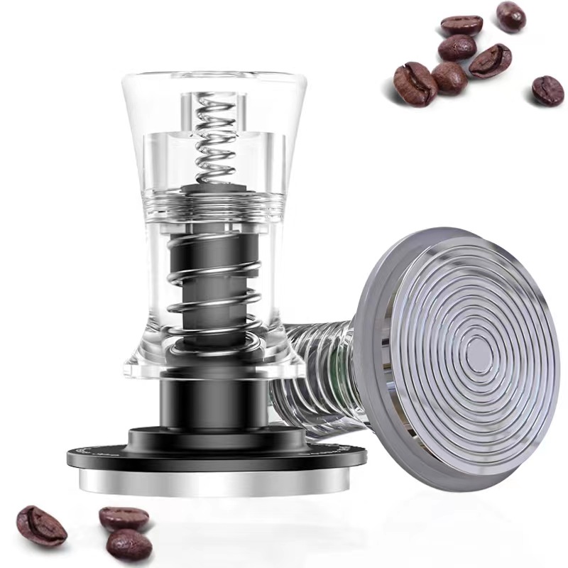 Coffee Equipment Kit - 커피 더블 용수철 아크릴 탬퍼, 파우더