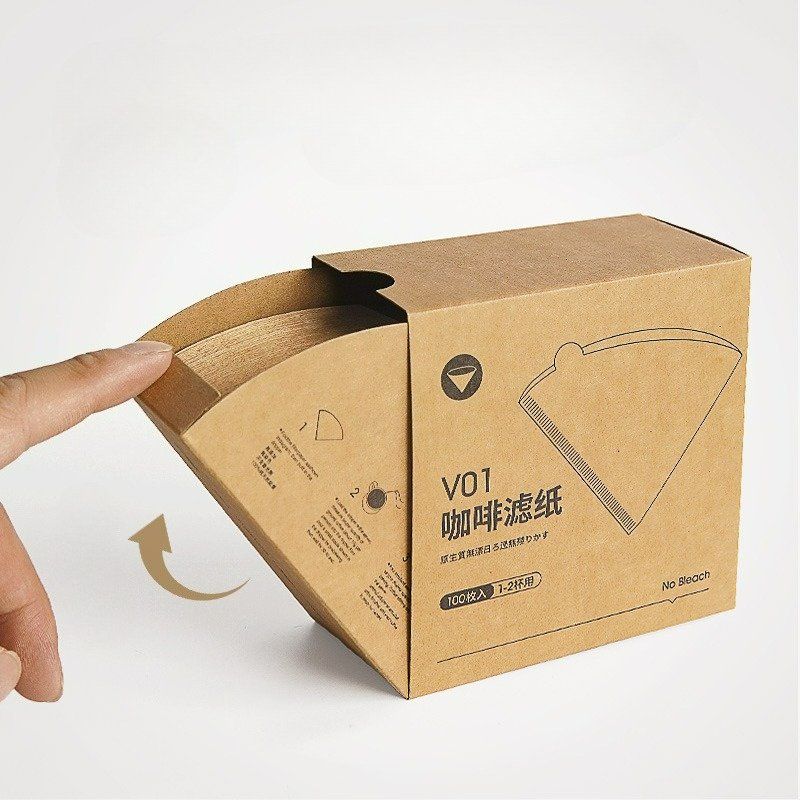 Coffee Equipment V60 - 천연 종이 필터 무표백 일회용 커피