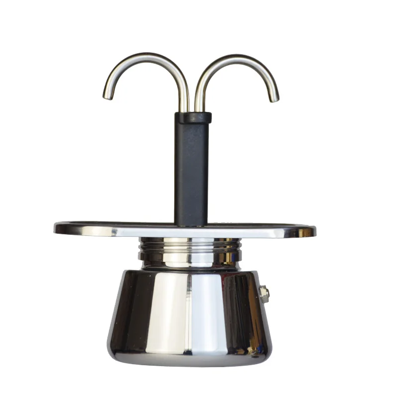 200ML 미니 모카 포트 더블 튜브 304 스테인레스 - Coffee Equipment Wholesale 리뷰 및 가격