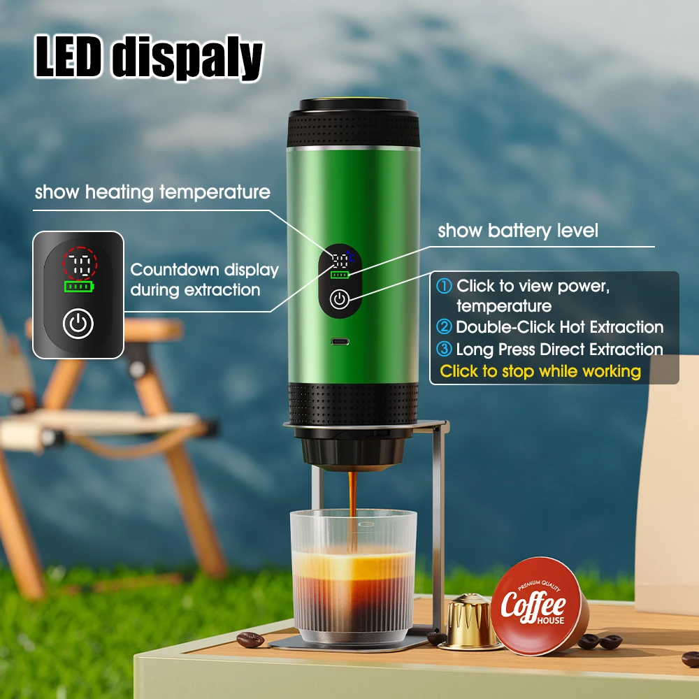 DENOKIN 무선 전기 휴대용 에스프레소 커피 머신  - Coffee Equipment For Sale 리뷰 및 가격