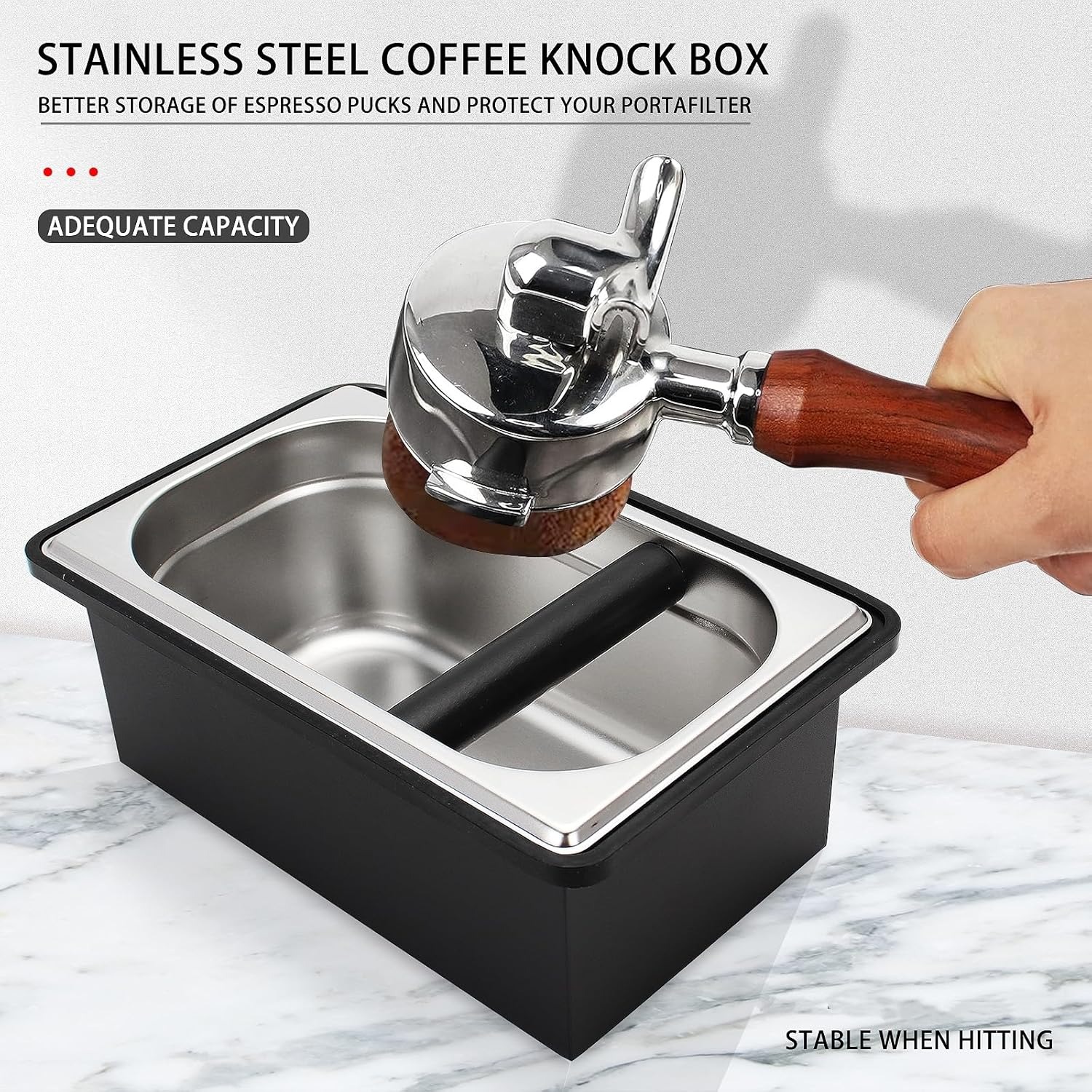 커피 노크 박스 에스프레소 노크 박스 스테인리스 스틸  - Coffee Knock Box 리뷰 및 가격
