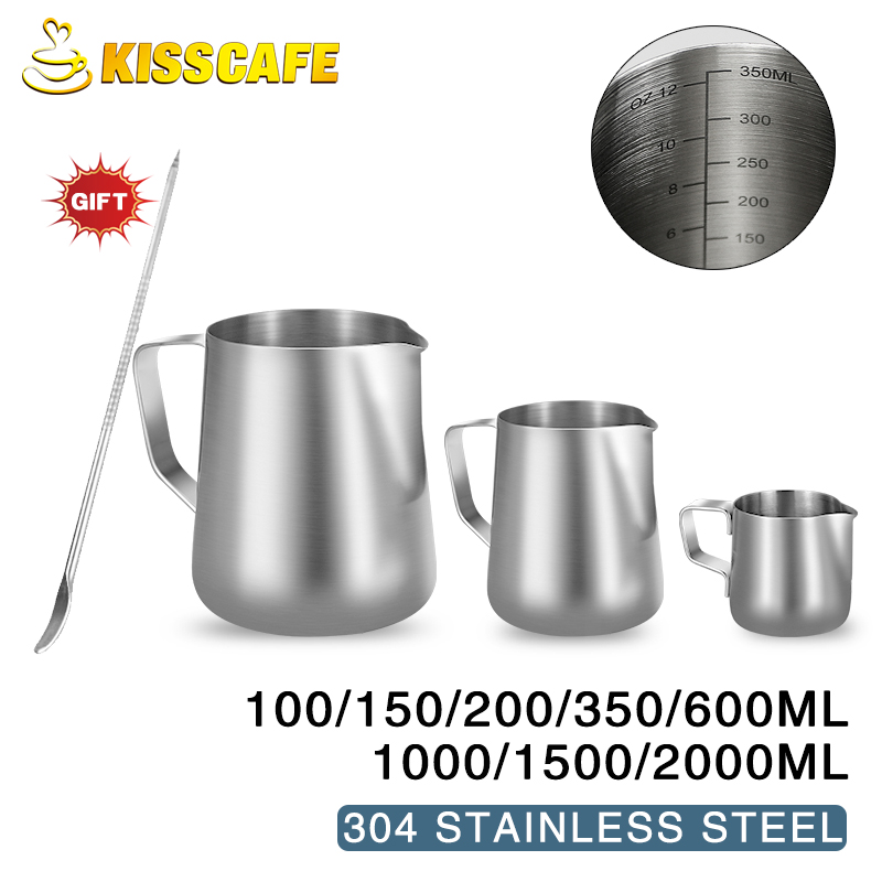 우유 Frother 주전자 스테인레스 스틸 용기 100 - Coffee Equipment For Sale 리뷰 및 가격