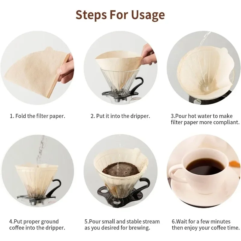 천연 종이 필터 무표백 일회용 커피 필터 콘 필터 드립 - Coffee Equipment V60 리뷰 및 가격